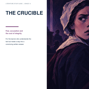 Cover of The Crucible study guide from The Other Way In series, by Nicola Killops