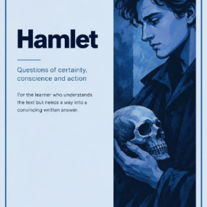 The Other Way In: Hamlet, Grade 12 study guide, redesigned cover with a matching border and soft coloured background