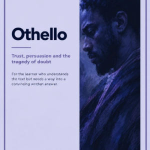 The Other Way In: Othello, Grade 12 study guide, redesigned cover with a matching border and soft coloured background
