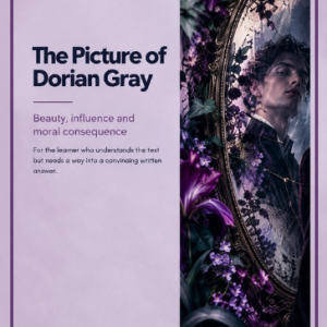 The Other Way In: The Picture of Dorian Gray, Grade 12 study guide, redesigned cover with a matching border and soft coloured background